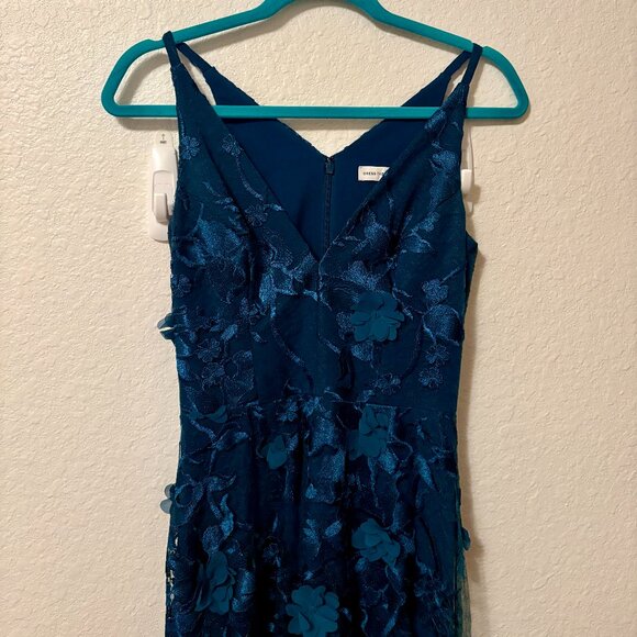 Dress The Population Sidney Gown - XS / PEACOCK BLUE - Picture 3 of 8